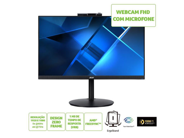 imagem de Monitor Acer 23,8" Cb242y Dbmiprcx Led Ips Full Hd Vga Hdmi Displayport - Um.Qb2aa.D02