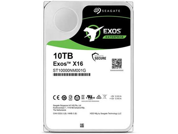 imagem de Hdd Seagate Exos X16 10tb 512e/4kn Sata Iii Rpm 7200 - St10000nm001g