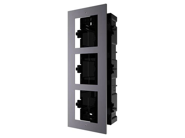 imagem de Gabinete de Embutir Hikvision Ds-Kd-Acf3/Plastic c/ 3 Modulos P/ Ds-Kd8003-Ime1