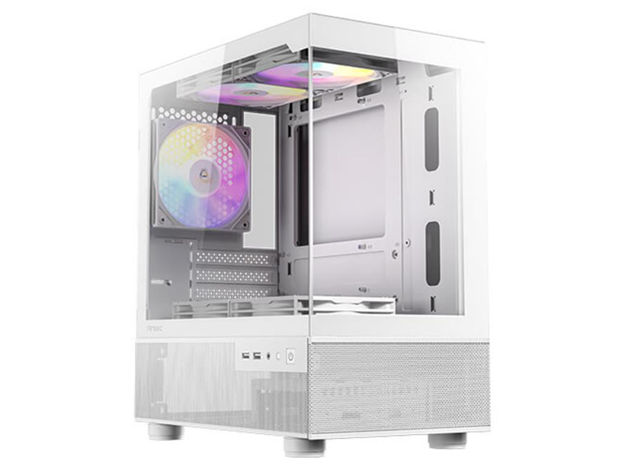 imagem de Gabinete Gamer Antec Cx200m Rgb Elite Lateral de Vidro Temperado Micro-Atx/Itx 5 Fans 120mm Branco - 0-761345-10026-7