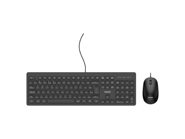 imagem de Combo Teclado e Mouse Philips com Fio Spt6208b - Spt6208b/Fg