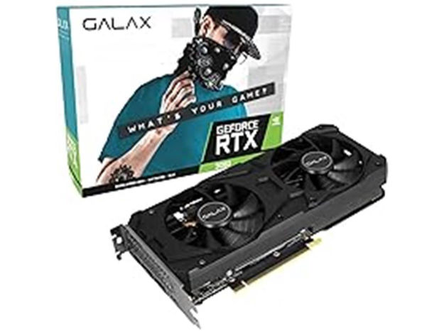 imagem de Placa de Video Galax Geforce Rtx 3060 1-Click Oc Lhr 12gb Gddr6 192 Bits - 36nol7md1voc