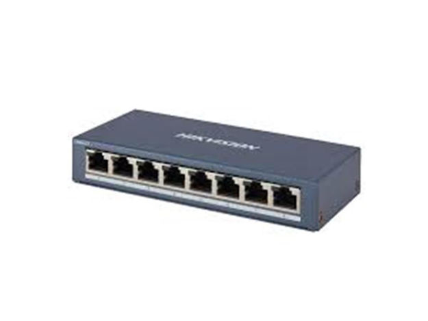 imagem de Switch Hikvision Gigabit Metalico Ds-3e0508-E(B) 8 Portas 10/100/1000mbps