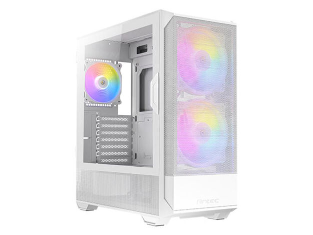 imagem de Gabinete Gamer Antec Nx416l Lateral de Vidro Temperado Atx/M-Atx/Itx 2 Fans 120mm Argb Branco - 0-761345-10016-8