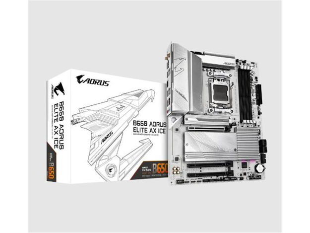 imagem de Placa Mae Gigabyte Amd (Am5) Ddr5 Atx - B650e Aorus Elite X Ice 1.0