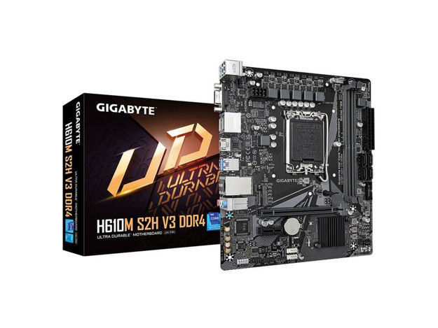 imagem de Placa Mae Gigabyte Intel Lga (1700) Ddr4 Micro Atx - H610m S2h V3 Ddr4