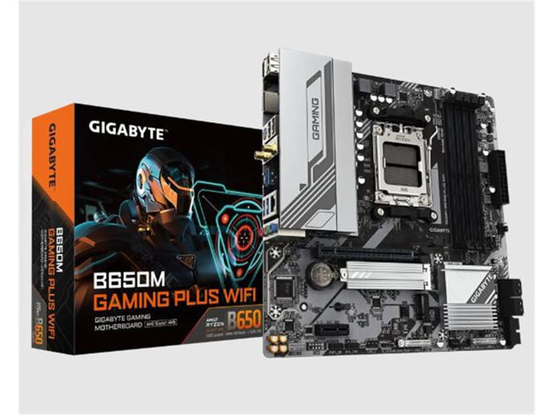 imagem de Placa Mae Gigabyte Amd (Amd5) Ddr5 Micro Atx - B650m Gaming Plus Wifi 1.0