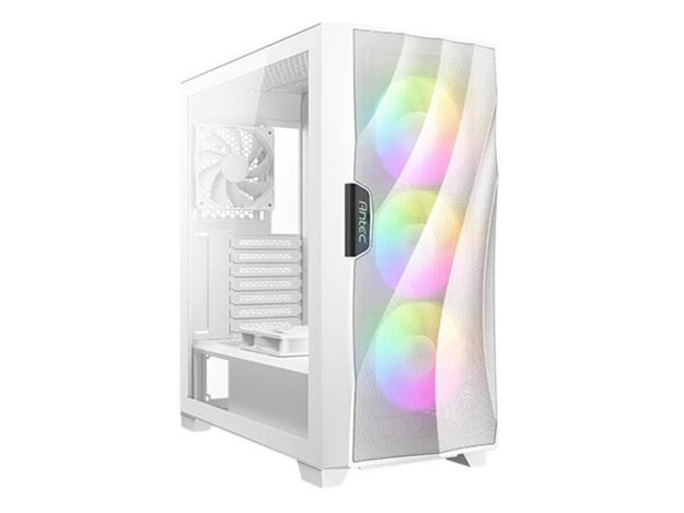 imagem de Gabinete Gamer Antec Df700 Flux White Lateral de Vidro Temperado Micro Atx/Mini Itx/Atx 3 Fans Argb Branco - 0-761345-80