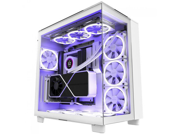 imagem de Gabinete Gamer Nzxt H9 Elite Branco Rgb Lateral de Vidro Temperado Mini-Itx/Micro-Atx/Atx com 4 Fans - Cm-H91ew-01