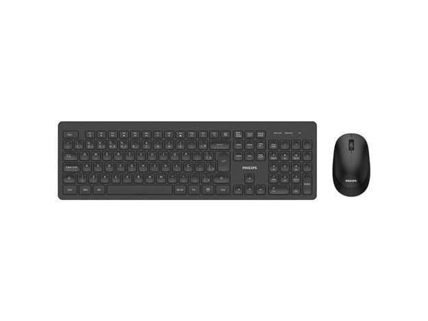 imagem de Combo Teclado e Mouse Philips sem Fio Spt6308b - Spt6308b/Fg