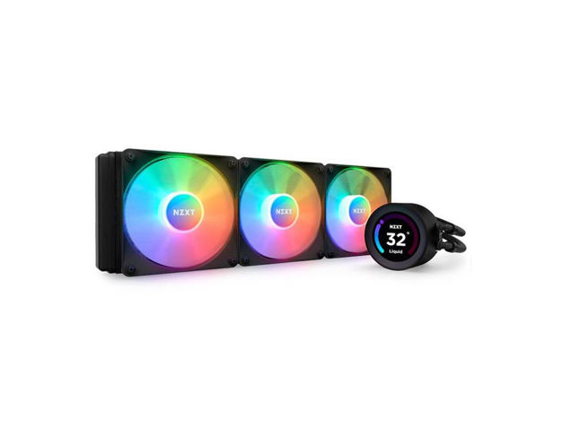 imagem de Water Cooler P/ Processador Nzxt Kraken Elite 360 360mm Rgb Preto Rgb Display LCD - Rl-Kr36e-B1