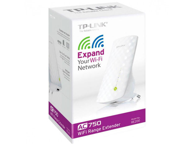 imagem de Repetidor Tp-Link Wireless Ac Re200(Br) 750mbps Dual Band com Botao Wps - Tpn0082