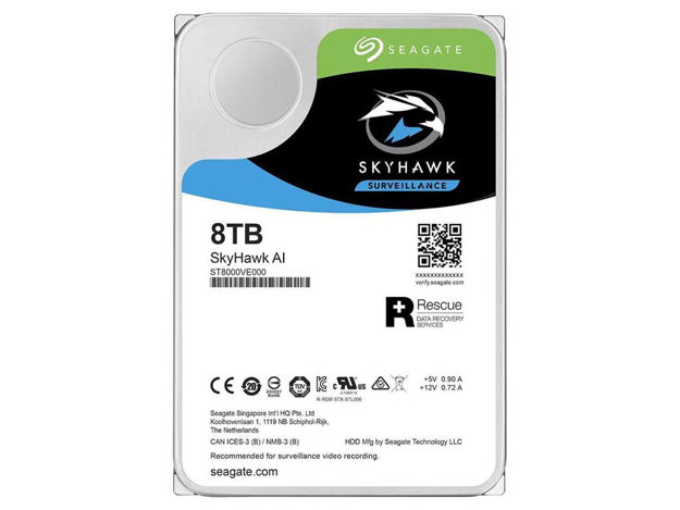 imagem de Hdd Seagate Skyhawk Ai 8tb P/ Seguranca / Vigilancia / Dvr - St8000ve001