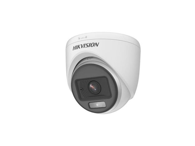 imagem de Camera Analogica 3k Dome Hikvision Ds-2ce70kf0t-Pfs(2.8mm) Colorvu Indoor Audio Fixed