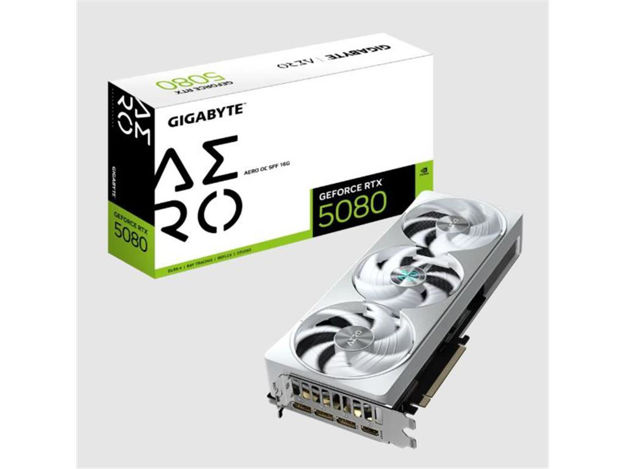 imagem de Placa de Video Gigabyte Geforce Rtx 5080 Aero Oc Sff 16gb Gddr7 256 Bits - Gv-N5080aero Oc-16gd G10