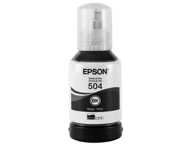 imagem de Garrafa de Tinta Epson 504 Preto 127ml - T504122-Br