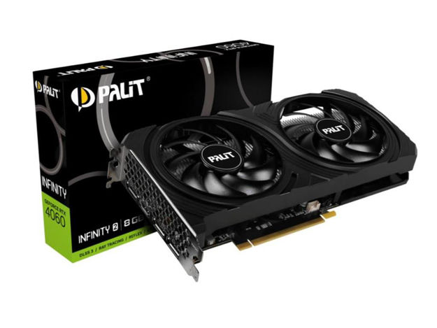 imagem de Placa de Video Palit Geforce Rtx 4060 Infinity 2 8gb Gddr6 128 Bits - Ne64060019p1-1070l