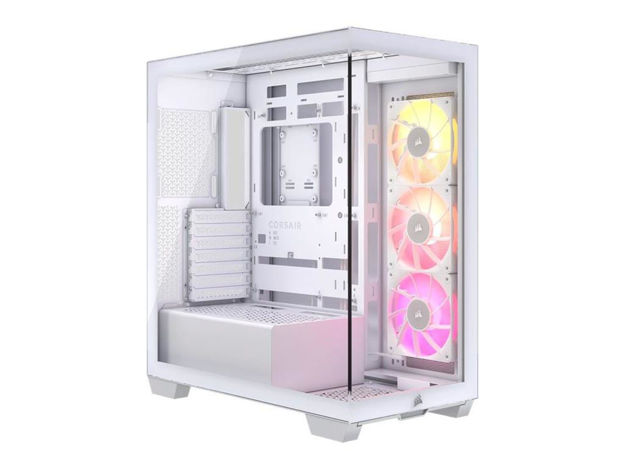 imagem de Gabinete Gamer Corsair Icue Link 3500x Branco Rgb Lateral de Vidro Mini-Itx/Micro-Atx/Atx/E-Atx - Cc-9011281-Ww