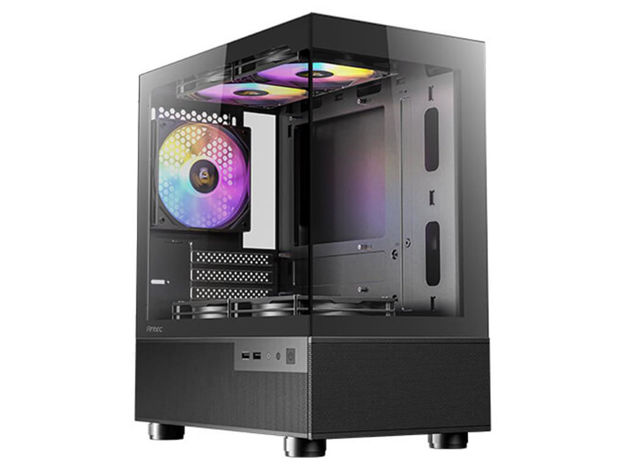 imagem de Gabinete Gamer Antec Cx200m Rgb Elite Preto Lateral de Vidro Micro-Atx/Itx - 0-761345-10024-3