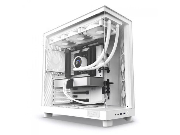 imagem de Gabinete Gamer Nzxt H6 Flow Branco Lateral de Vidro Atx/Micro-Atx/Mini-Itx - Cc-H61fw-01